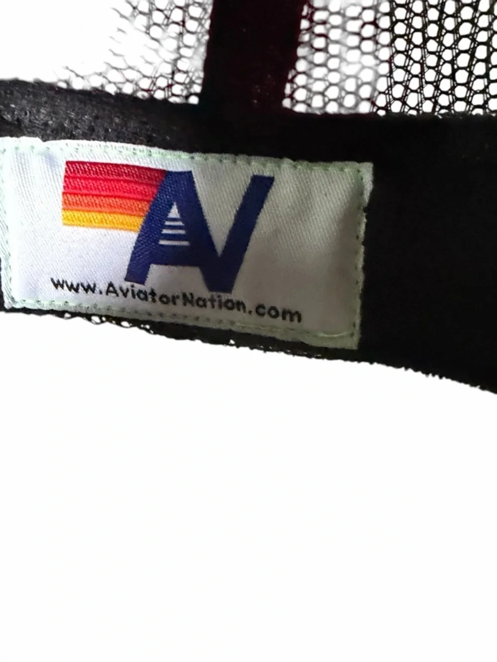 Aviator Nation Malibu CA Trucker Hat Black Mesh Snapback Rainbow Patch Cap - Picture 6 of 8
